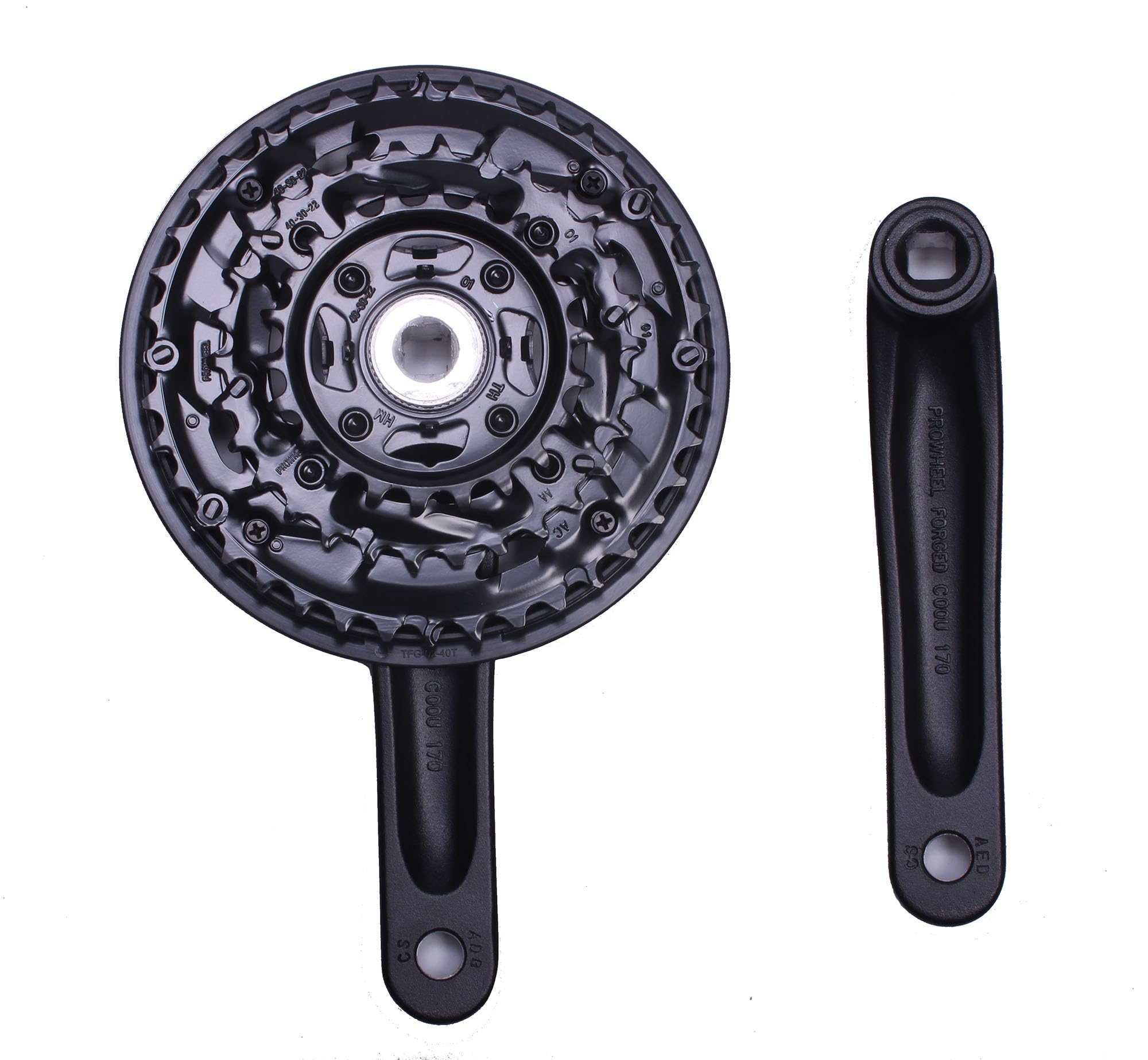 Amazon | PROWHEEL 9/10スピード 170mm MTB クランクセット 22-30-40T